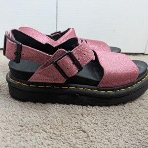 Dr Marten Voss Pink Glitter Sandals (W7)